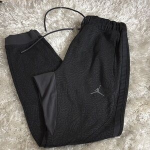 Jordan Black Jogger Pants with Logo